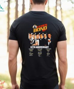 James Bond 007 62th anniversary 1962 2024 signatures shirt