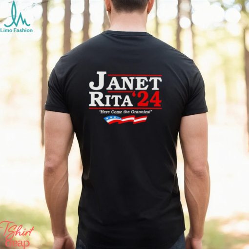 Janet Rita 2024 here come the grannies shirt
