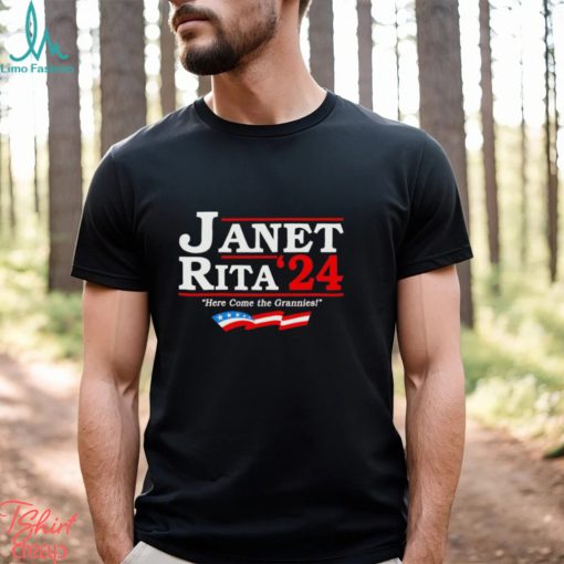 Janet Rita 2024 here come the grannies shirt