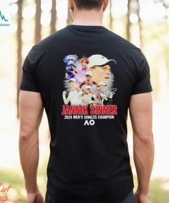 Jannik Sinner 2024 men’s singles Champion signature shirt