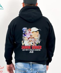 Jannik Sinner 2024 men’s singles Champion signature shirt