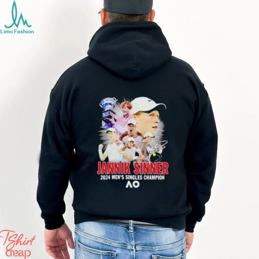 Jannik Sinner 2024 men’s singles Champion signature shirt