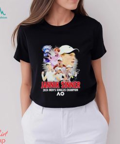 Jannik Sinner 2024 men’s singles Champion signature shirt