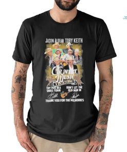 Jason Aldean Toby Keith Country Music Legends Thank You For The Memories T Shirt