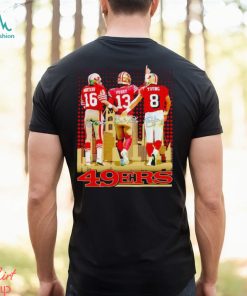 Joe Montana Brock Purdy and Steve Young 49ers signatures shirt