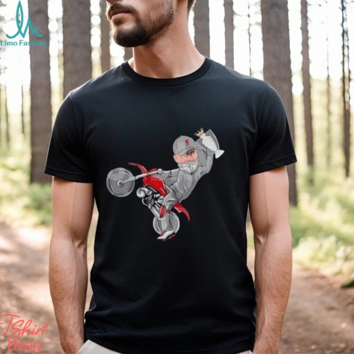 Jurgen Klopp riding motorcycle Nickin’ your trophies shirt
