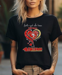 Just A Girl Who Loves Football And 49ers Shirt