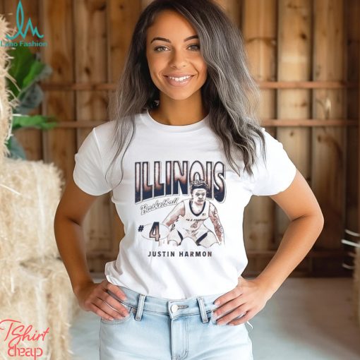 Justin Harmon 4 University of Illinois basketball shirt