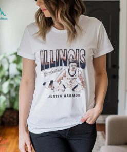 Justin Harmon 4 University of Illinois basketball shirt