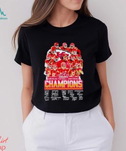 Kansas City Chiefs 2023 AFC Champions signatures shirt