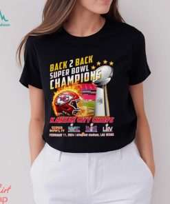 Kansas City Chiefs 2023 Super Bowl Champions Back To Back T Shirt, hoodie, sweater, long sleeve and tank top Kansas City Chiefs 2023 Super Bowl Champions Back To Back T Shirt