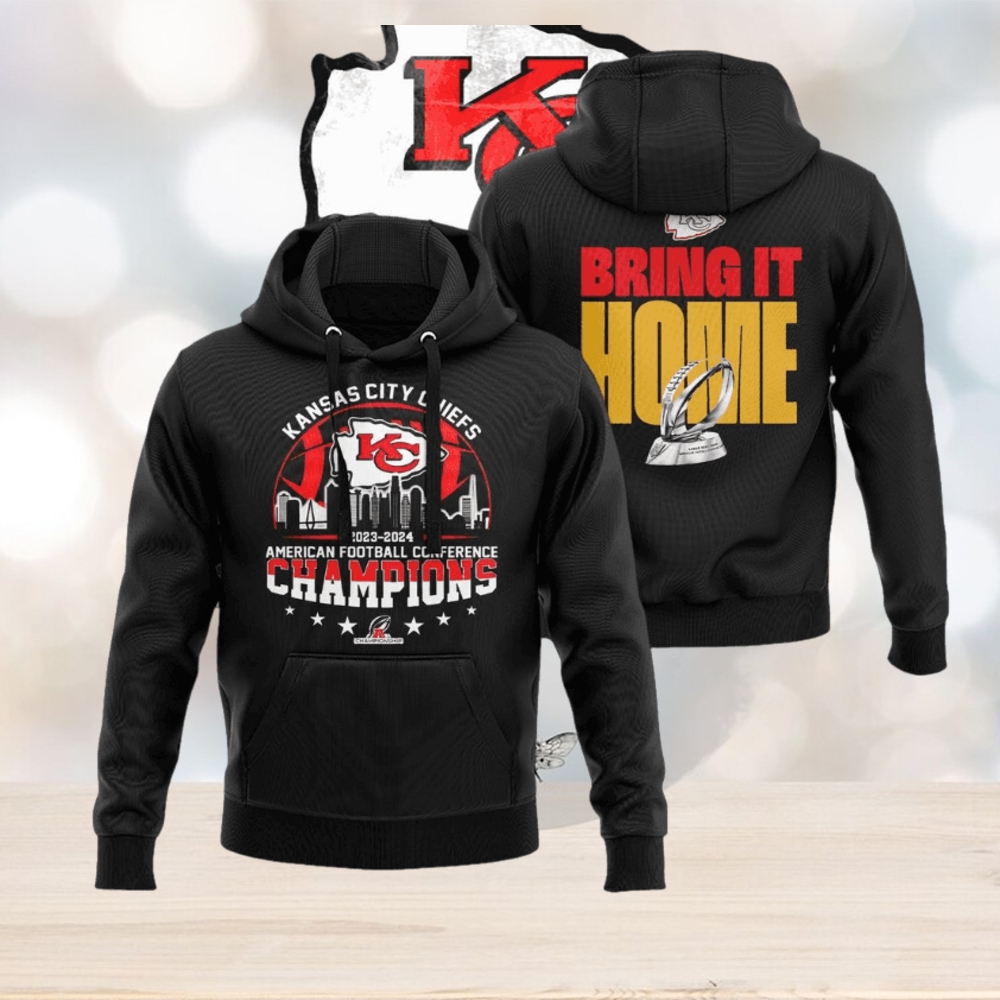 Kansas City Chiefs 2023 – 2024 American Football Conference Champions Bring It Home Hoodie Kansas City Chiefs 2023 – 2024 American Football Conference Champions Bring It Home Hoodie