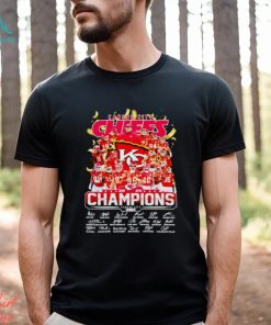 Kansas City Chiefs 2024 Champions signatures shirt