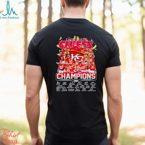 Kansas City Chiefs 2024 Champions signatures shirt