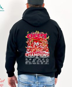 Kansas City Chiefs 2024 Champions signatures shirt