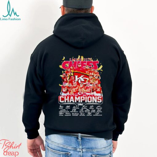 Kansas City Chiefs 2024 Champions signatures shirt