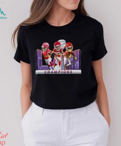 Kansas City Chiefs 2024 Super Bowl LVIII Champions Big Head Players Signatures Merch Essentials T Shirt