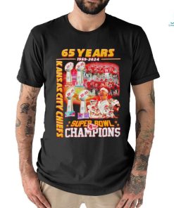 Kansas City Chiefs 4 X Super Bowl Champions 65 Years 1959 2024 graphic shirt