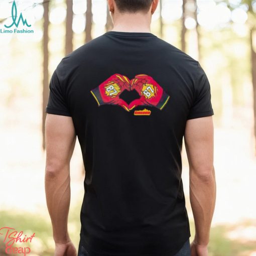 Kansas City Chiefs 87 heart hands shirt