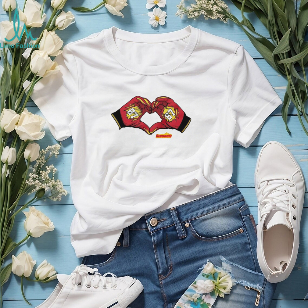 Kansas City Chiefs 87 heart hands the kingdom shirt Kansas City Chiefs 87 heart hands the kingdom shirt