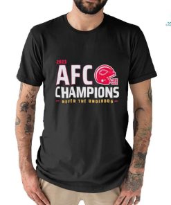 Kansas City Chiefs AFC Champions Never The Underdog Shirt