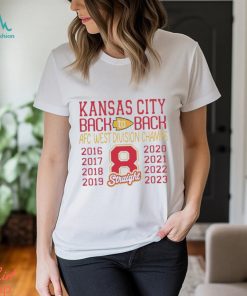 Kansas City Chiefs Back to back afc west division champs 8 Straight 2016 2023 Shirt