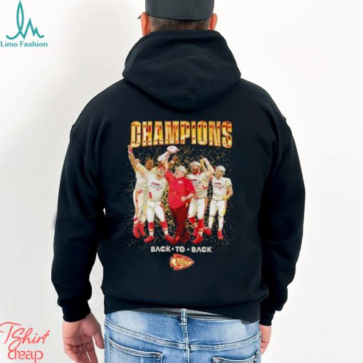 Kansas City Chiefs Champions back to back celebration shirt