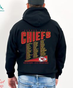 Kansas City Chiefs Fanatics Branded Super Bowl LVIII Champions Roster Best Teammates black Shirt