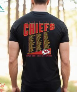 Kansas City Chiefs Fanatics Branded Super Bowl LVIII Champions Roster Best Teammates black Shirt