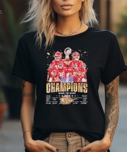 Kansas City Chiefs LVIII Super Bowl Champions Back to Back 2024 Signatures Shirt