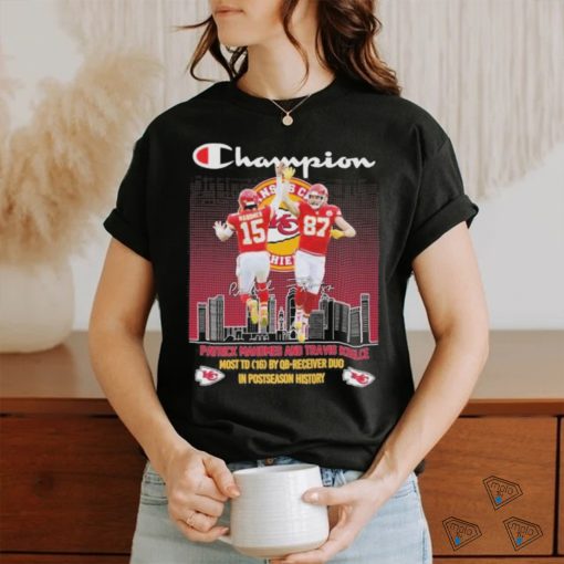 Kansas City Chiefs Mahomes Kelce Most Receivers T Shirt