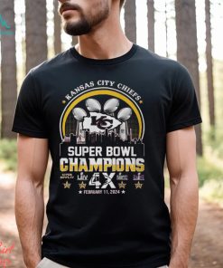 Kansas City Chiefs Super Bowl Champions 4x February 11 2024 shirt