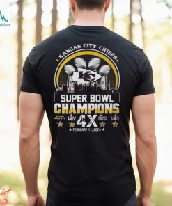 Kansas City Chiefs Super Bowl Champions 4x February 11 2024 shirt