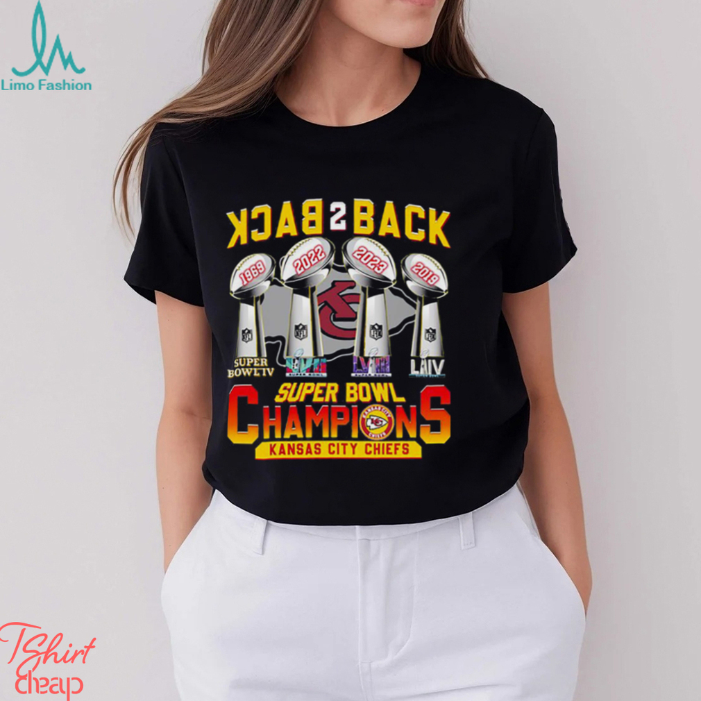 Kansas City Chiefs Super Bowl Champions Back To Back T Shirt Kansas City Chiefs Super Bowl Champions Back To Back T Shirt