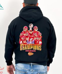 Kansas City Chiefs Super Bowl LVIII Champions back to back shirt