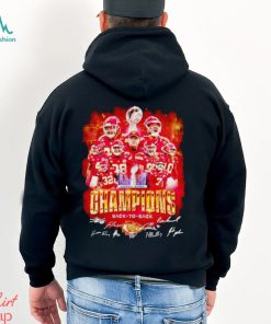 Kansas City Chiefs Super Bowl LVIII Champions back to back signatures shirt