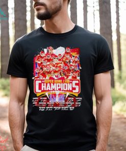 Kansas City Chiefs Super Bowl LVIII Champions signatures shirt