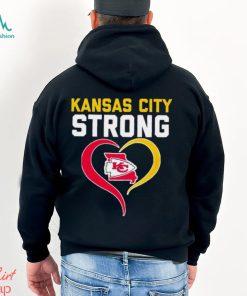 Kansas City Strong state map heart shirt