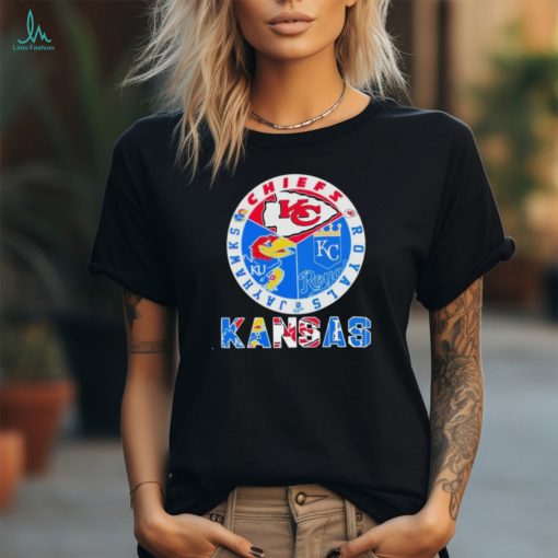 Kansas Sports Teams Chiefs Royals Jayhawks 2024 Shirt