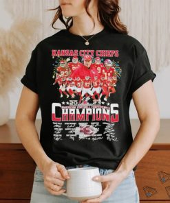 Kansas city chiefs 2023 2024 american football conference champions team signature shirt