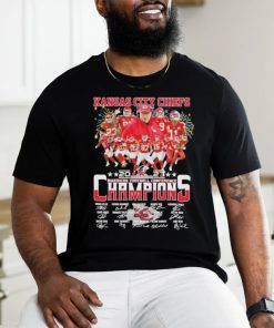 Kansas city chiefs 2023 2024 american football conference champions team signature shirt