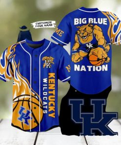 Kentucky Wildcats Big Blue Nation Custom Baseball Jersey