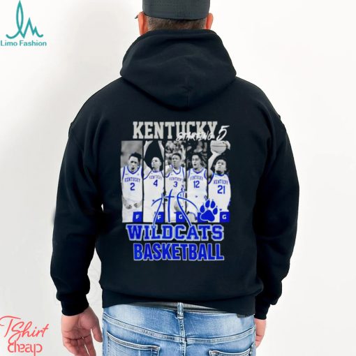 Kentucky  Wildcats  basketball  starting  5  players  shirt