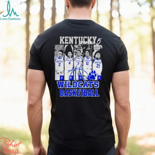 Kentucky  Wildcats  basketball  starting  5  players  shirt