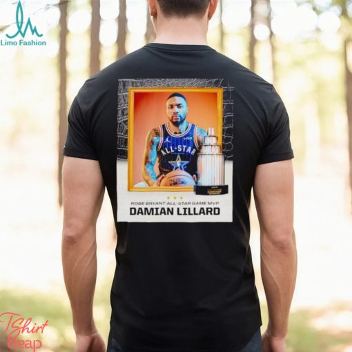 Kobe Bryant All Star Game MVP Damian Lillard poster shirt