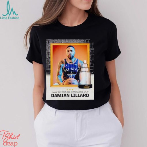 Kobe Bryant All Star Game MVP Damian Lillard poster shirt