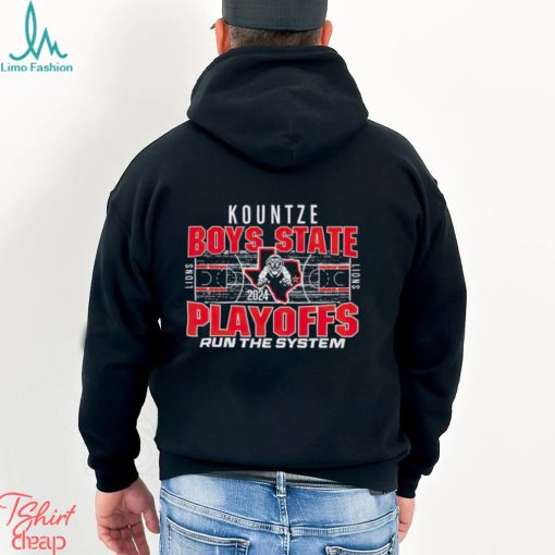 Kountze Boys State Playoffs run the system 2024 shirt
