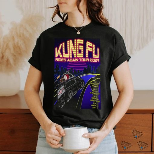 Kung fu band rides again tour 2024 poster shirt