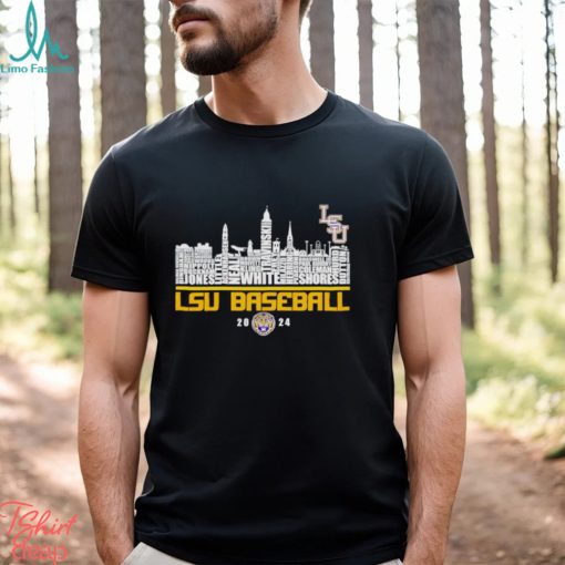 LSU baseball 2024 skyline city shirt