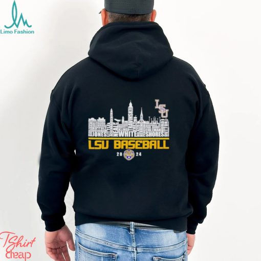 LSU baseball 2024 skyline city shirt